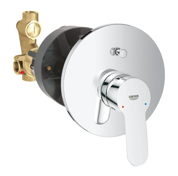 Смеситель для ванны Grohe BauEdge, однорычажный, хром (29079000)