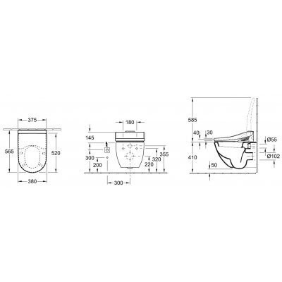 Унитаз подвесной Villeroy&Boch Subway (660010R1)