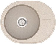 Кухонна мийка гранітна Vankor Lira, 57x45, бежевий (LIRA LMO 02.57 BEIGE)