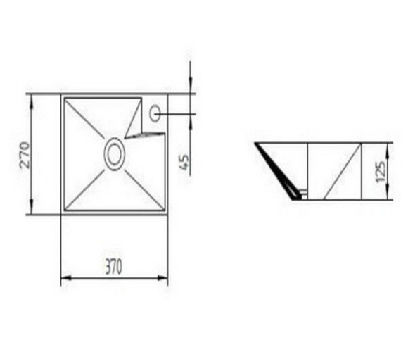 Умивальник підвісний Aet Idea, 37 (L271T0R1V1)