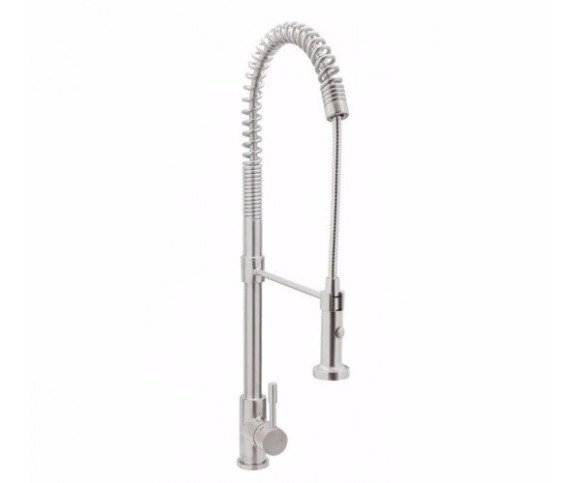 Смеситель для кухни Genebre Inox, однорычажный, нерж.сталь (65211 18 60 66) Смеситель для кухни Genebre Inox, однорычажный, нерж.сталь (65211 18 60 66)
