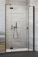 Душевая кабина Radaway Essenza New Black DWJ+S, правая, 140х140 (385033-54-01R)
