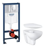 Комплект: Унітаз Grohe Bau Rimless + Інсталяція Grohe Rapid SL (39427CB0)