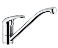 Змішувач для кухні Emmevi Luxor, одноважільний, білий (BIO7007)