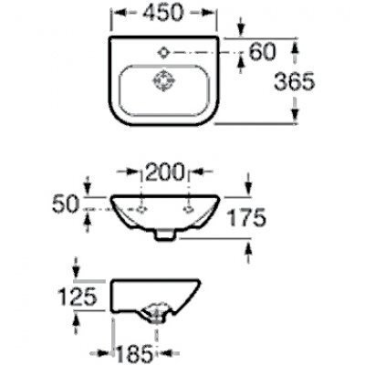 Умывальник подвесной Roca Nexo, 45 (A327643000) Умывальник подвесной Roca Nexo, 45 (A327643000)