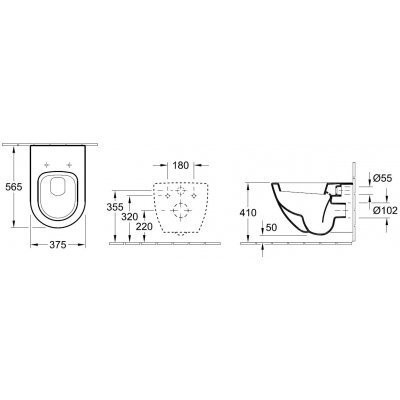 Унітаз підвісний Villeroy&Boch Subway (660010R3)