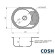 Кухонная мойка стальная Cosh, 57x45 (COSH7112P08)
