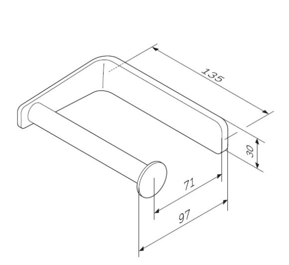 Держатель для туалетной бумаги AM.PM Inspire 2.0 (A50A34100)
