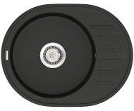 Кухонна мийка гранітна Vankor Lira, 57x45, чорний (LIRA LMO 02.57 BLACK)