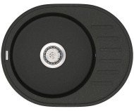 Кухонна мийка гранітна Vankor Lira, 57x45, чорний (LIRA LMO 02.57 BLACK)