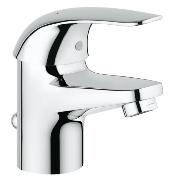 Cмеситель для умывальника Grohe Euroeco, однорычажный, хром (23262000)