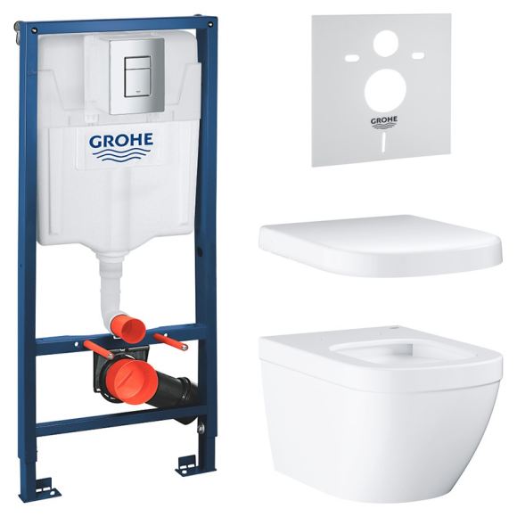 Комплект: Унітаз Grohe Euro + Інсталяція Grohe Rapid SL (UA39328CB1)