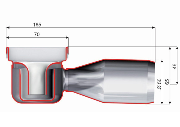 Душовий канал (трап) Aco ShowerDrain C-line, 78 (408744)