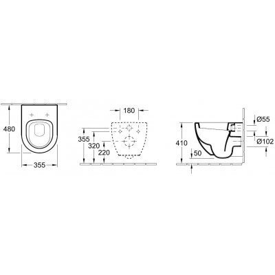 Унитаз подвесной Villeroy&Boch Subway (660410R2) Унитаз подвесной Villeroy&Boch Subway (660410R2)