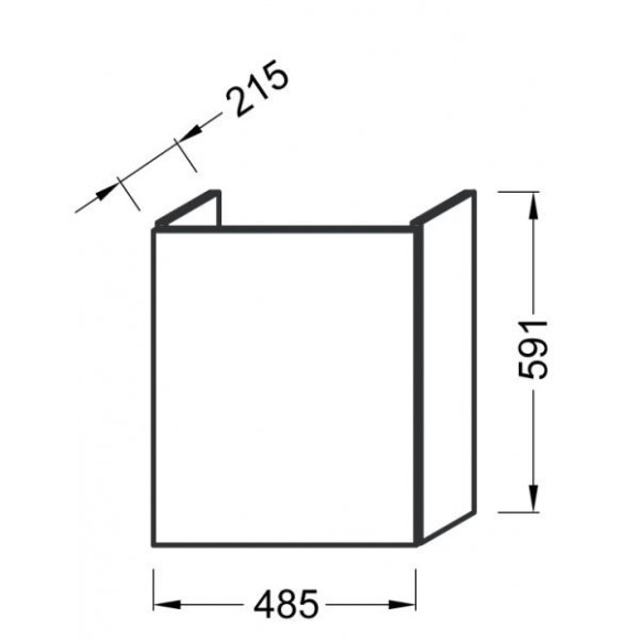 Тумба під умивальник Jacob Delafon Odeon Up, 49 (EB863-N18)