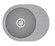 Кухонная мойка гранитная Vankor Lira, 57x45, серый (LIRA LMO 02.57 GRAY)
