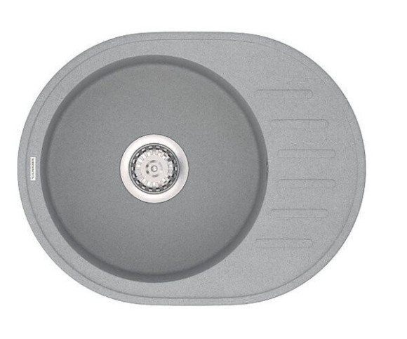 Кухонная мойка гранитная Vankor Lira, 57x45, серый (LIRA LMO 02.57 GRAY)