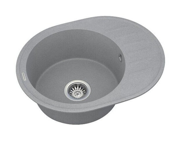 Кухонна мийка гранітна Vankor Lira, 57x45, сірий (LIRA LMO 02.57 GRAY)