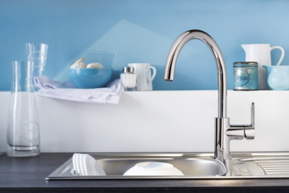 Смеситель для кухни Grohe BauEdge, однорычажный, хром (31367000)
