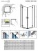 Душевая кабина Radaway Essenza New Black KDD, правая, 80x80 (385061-54-01R)