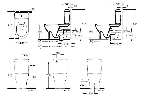 Унитаз компакт Villeroy&Boch Architectura (568610R1)