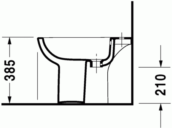 Біде підлогове Duravit D-Code (22381000002)