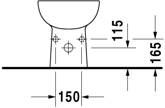 Біде підлогове Duravit D-Code (22381000002)