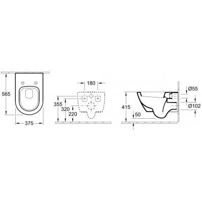 Унітаз підвісний Villeroy&Boch Subway 2.0 (56001001)