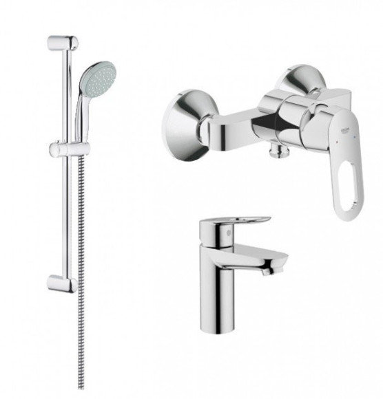Комплект змішувачів 3 в 1 Grohe Bau Loop, хром (UA123220S0)