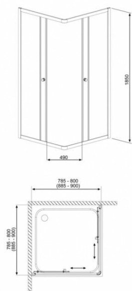 Душевая кабина Radaway Classic, 90x90 (30000-04-01) Душевая кабина Radaway Classic, 90x90 (30000-04-01)