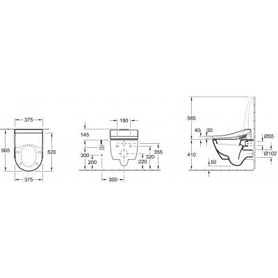 Унитаз подвесной Villeroy&Boch Subway 2.0 (560010R1)