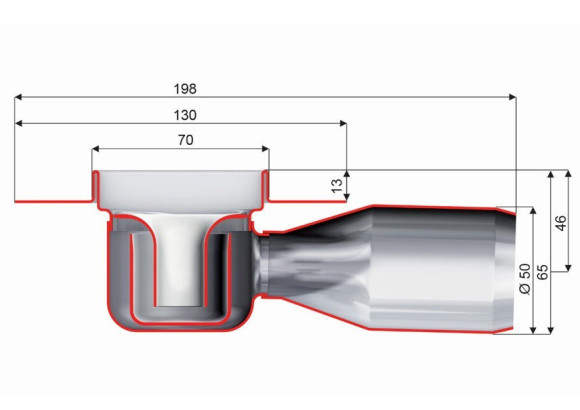 Душовий канал (трап) Aco ShowerDrain C-line, 88 (408724)