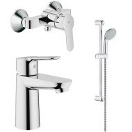 Комплект змішувачів 3 в 1 Grohe BauEdge, хром (123208S)