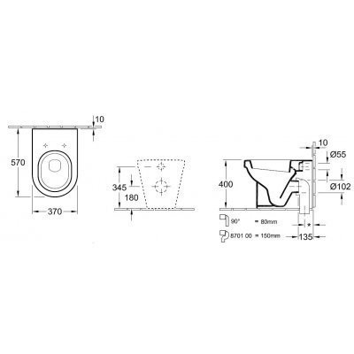Унитаз напольный Villeroy&Boch Omnia Architectura (56761001) Унитаз напольный Villeroy&Boch Omnia Architectura (56761001)