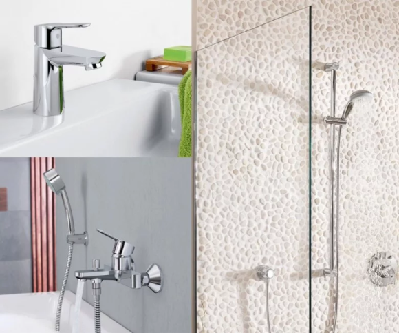 Комплект змішувачів 3 в 1 Grohe BauEdge, хром (UA123365S0)