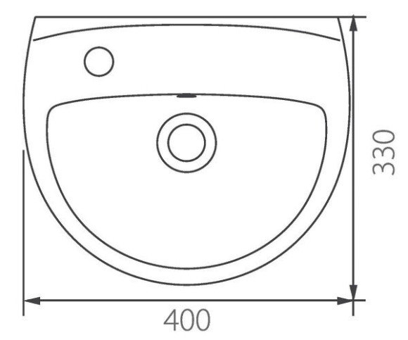 Умивальник підвісний Colombo Accent, 40 (S12234000)