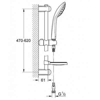 Душовий гарнітур Grohe Euphoria Mono (27266001)