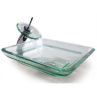 Умивальник накладний Kraus Oceania Clear, 46 (GVS-930-19MM)