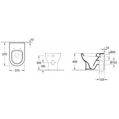 Унитаз напольный Villeroy&Boch Subway (66071001) Унитаз напольный Villeroy&Boch Subway (66071001)