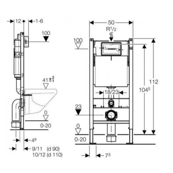 Інсталяція для унітазу Geberit Duofix (458.117.21.1)