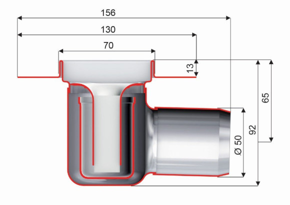 Душевой канал (трап) Aco ShowerDrain C-line, 98 (408718)