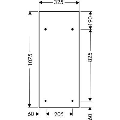 Дзеркало у ванну Axor Starck, 33x108 (40140000)
