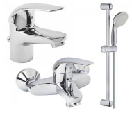 Комплект змішувачів 3 в 1 Grohe Euroeco, хром (123226S)