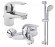 Комплект змішувачів 3 в 1 Grohe Euroeco, хром (123226S)