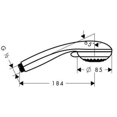 Ручний душ Hansgrohe Crometta 85 Multi (28563000)