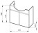 Тумба під умивальник Jika Lyra Plus, 80 (HH4531510383001)