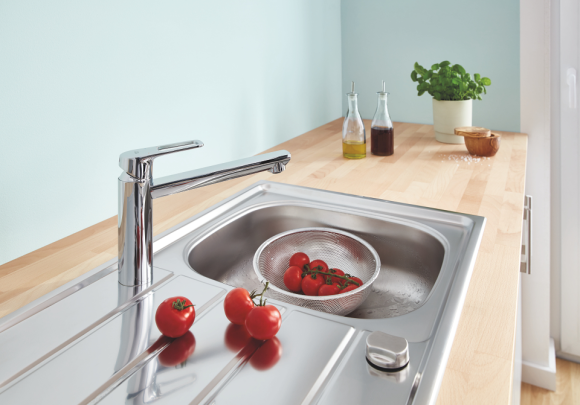 Змішувач для кухні Grohe BauLoop, одноважільний, хром (31706000)
