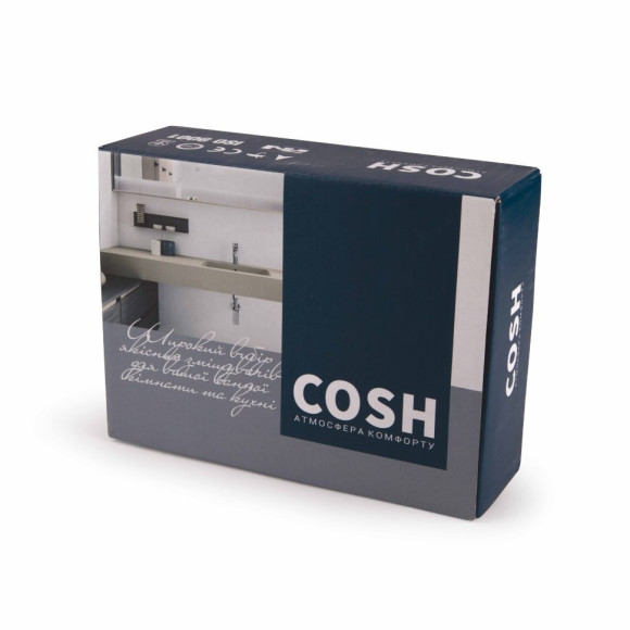 Змішувач для умивальника Cosh, одноважільний, хром (COSHCRMS02001F)