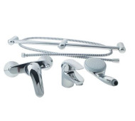 Комплект змішувачів 3 в 1 Grohe Euroeco, хром (123232)