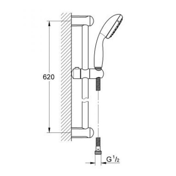 Комплект змішувачів 3 в 1 Grohe Euroeco, хром (124428)